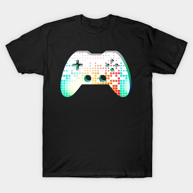 Music Beats EQ Gamepad - Gaming Gamer Abstract - Gamepad Controller - Video Game Lover - Graphic Background T-Shirt by MaystarUniverse